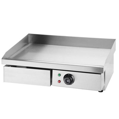 Grill électrique en acier inoxydable commercial avec plaques de gaufres interchangeables