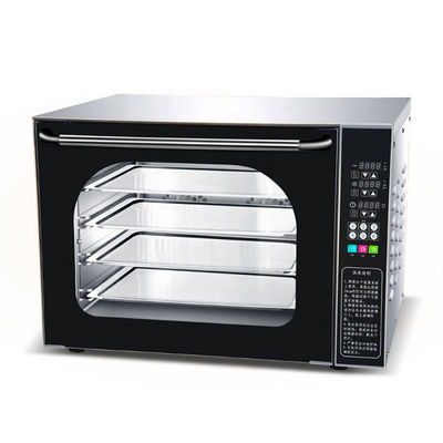 Forneau à convection numérique en verre en acier inoxydable pour la production de pain de boulangerie