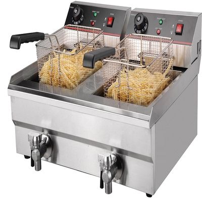 610x570x360mm Machine à frire à la pomme de terre électrique lourde à charge avec onglets Taille d'emballage 690*590*450mm