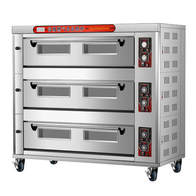 220 Voltage Fours commerciaux Cuisinière à gaz et électrique en acier inoxydable
