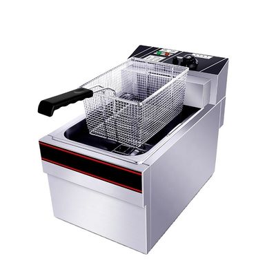 12 kg de capacité Friteuses électriques commerciales à friteuses avec un seul réservoir