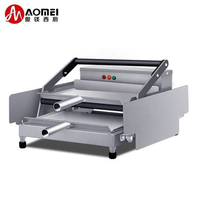 Appareil de chauffage électrique pour hamburgers argent blanc avec surface de cuisson non collante