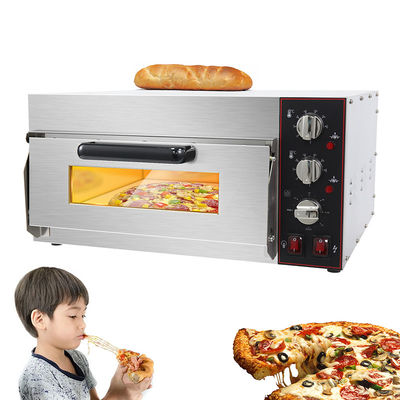 Cuisinier électrique pour cuire du pain, de la pizza, du gâteau avec une pierre à pizza et un chronomètre 585x480x300 mm