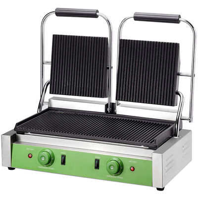 Surface de cuisson non collante Plaque électrique Panini Grill Machine pour la presse à sandwich