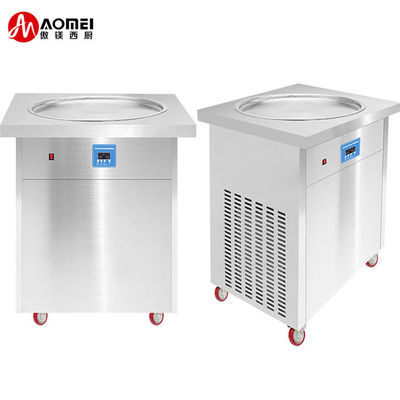 Machine à frire à glace à rouleaux à température contrôlée pour l'industrie des collations