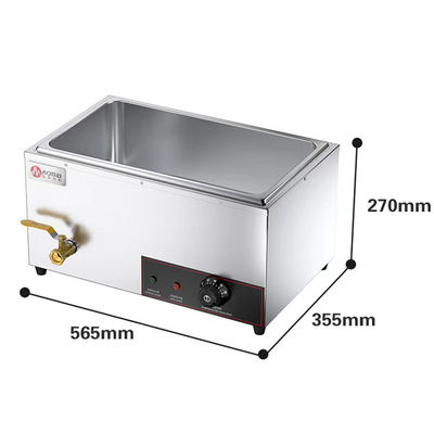 Appareils de restauration Soupe de cuisine chauffante en acier inoxydable 68,5x56x27 cm