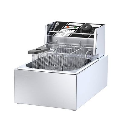 Friteuse électrique professionnelle 1 réservoir 1 panier 220V/110V