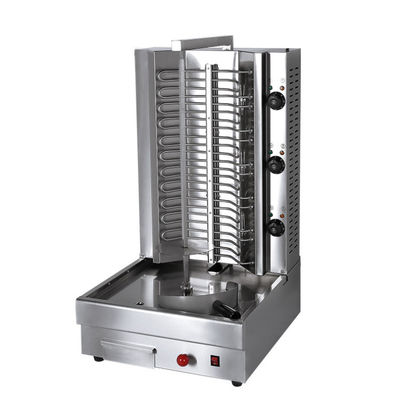 3 brûleurs automatique poulet Doner Kebab Shawarma Grill équipement machine avec les poulets de chair