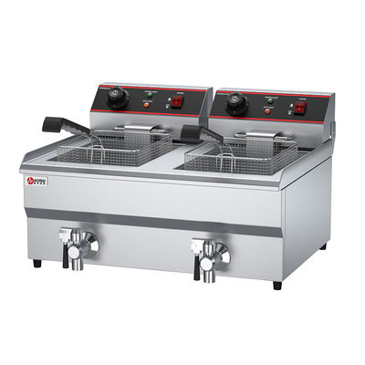 Friteuse à beignets électrique à double réservoir 13L 13L Friteuse en acier inoxydable pour faire frire les aliments