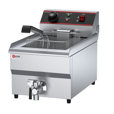 Friteuses électriques commerciales de 13 litres avec soupape à huile 290*360*520 mm