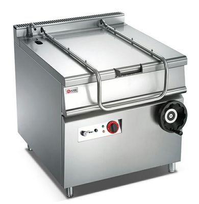 Panneau de cuisson à gaz incliné en acier inoxydable verticale de 80 L/panneau à brasser pour cuisine commerciale