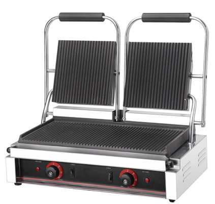 Grille Panini commerciale Grille électrique à contact Grille à presse industrielle Grille sandwich à pression