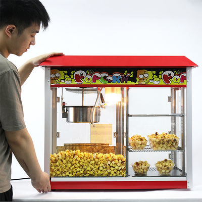 Appareil commercial de chauffage des aliments de 1800W vitrine de chauffage des popcorn avec 860*420*740mm Taille