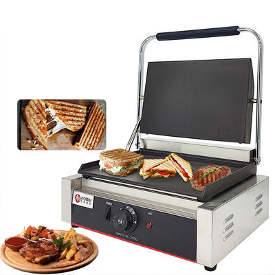 Plateaux de sandwich interchangeables Grill électrique de sandwich Panini pour hôtel restaurant