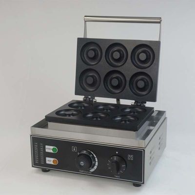 Fabricant de donuts électrique non collant pour boulangerie magasin de desserts 6pcs machine à faire des donuts