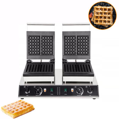 Machinette de cuisson de gaufres belges avec 4 kW de puissance et fabrication rapide de gaufres