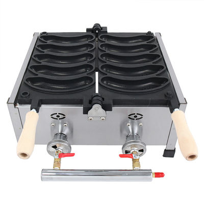 Puissant fabricant de gaufres à gaz de 1800W avec conception de moules personnalisés