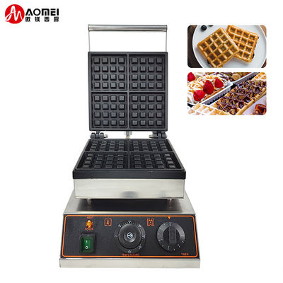 Nonstick électrique fabricant de gaufres belges 4pcs cuisinière à gaufres rectangulaire pour les collations