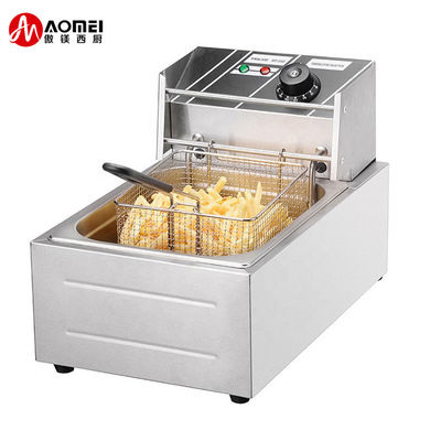 Appareils de cuisine commerciaux Friteuse électrique avec performance en 265x410x290mm Taille