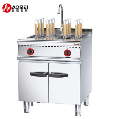 Gamme de gaz de cuisine commerciale avec 4/6 brûleurs et armoire en LPG2800-3700Pa