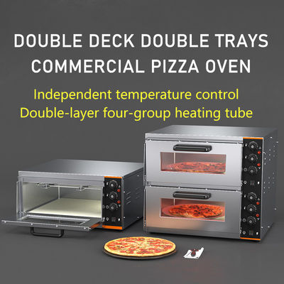 Cuisinier à pizza électrique et cuisinière à pizza à deux couches Cuisinier à convection contrôlé par application NO