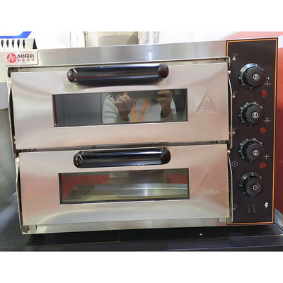 Cuisinier à pizza électrique et cuisinière à pizza à deux couches Cuisinier à convection contrôlé par application NO