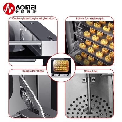 Cuisinier électrique à convection à vapeur pour cuisson 600x570x570mm Professionnel et durable