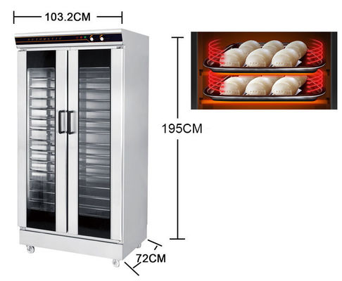 Proofreader à température précise multifonctionnelle 32 plateaux pour la fermentation de la pâte