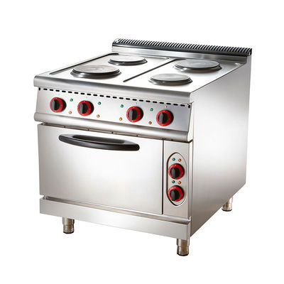 Range de cuisson électrique commercial Aomei avec 4 plaques chauffantes carrées et four modèle FEC-94EO