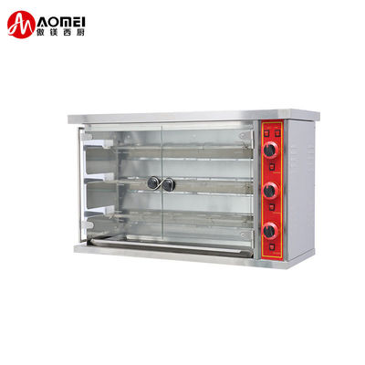 1180x490x710mm en acier inoxydable Rotisseries électriques de poulet four à gaz pour le gril