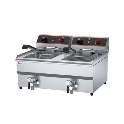 Machine de friture électrique de chips de pommes de terre en acier inoxydable avec contrôle de température et couvercle 13L