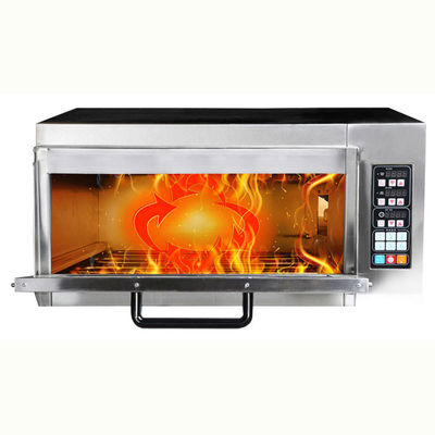 Cuisinier à pizza en pierre en acier inoxydable de 2500W avec contrôle du chronomètre numérique et fonction de collation