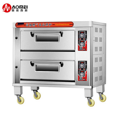 Fonction de chronomètre Équipement de cuisson commercial 3 étages 6 plateaux Cuisinier à gaz