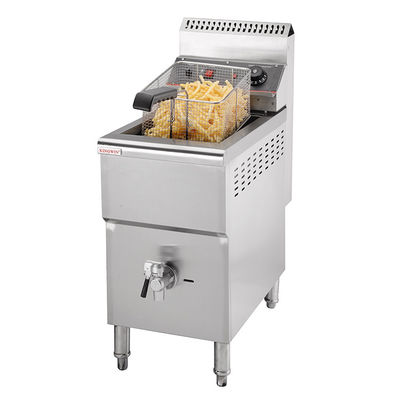 Friteuse à pression à gaz KFC en acier inoxydable avec une capacité de 17 litres et une fonction de torsion de pommes de terre