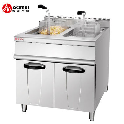 Réfectoire électrique 28L*2 2 réservoirs 4 paniers Protection contre la surchauffe 800x805x1100