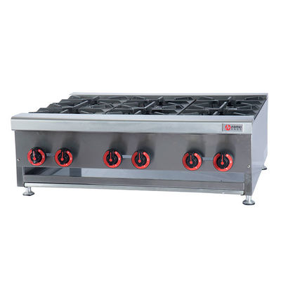 Brûleur à gaz industriel en argent pour un fonctionnement facile dans les poêles de cuisine de restaurant