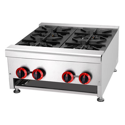 Brûleur à gaz industriel en argent pour un fonctionnement facile dans les poêles de cuisine de restaurant