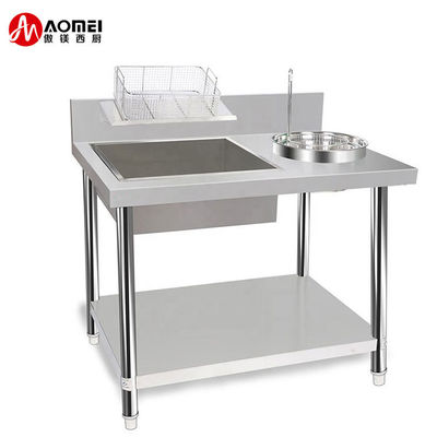 800/1000x700x800 mm Table de cuisine commerciale pour un emballage rapide et sans tracas