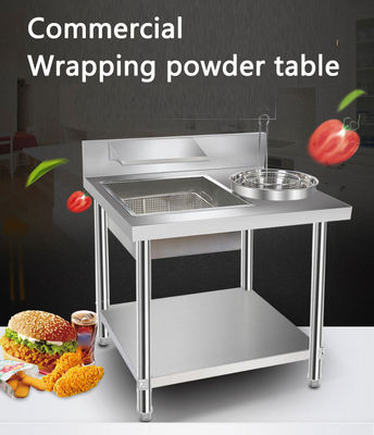 800/1000x700x800 mm Table de cuisine commerciale pour un emballage rapide et sans tracas