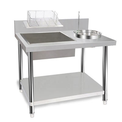 800/1000x700x800 mm Table de cuisine commerciale pour un emballage rapide et sans tracas