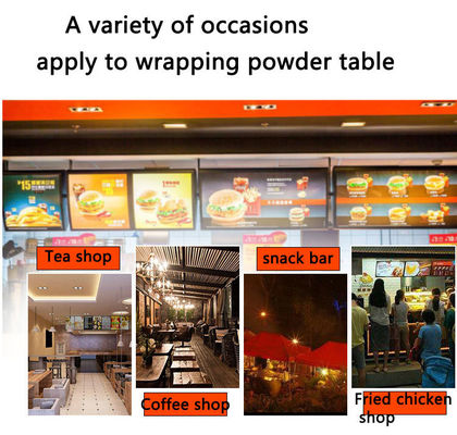 Table à pain de poulet en acier inoxydable pour envelopper la poudre dans la cuisine commerciale