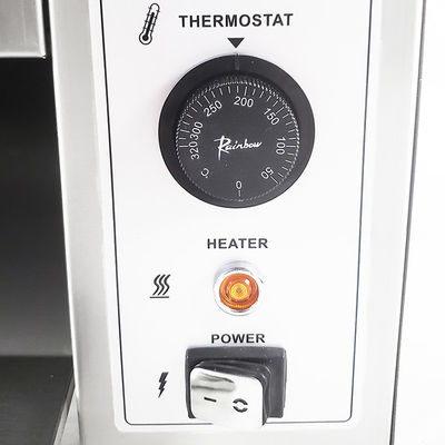 Toaster à bande transporteuse électrique de 1600 W pour le pain de hamburger dans l'industrie alimentaire commerciale