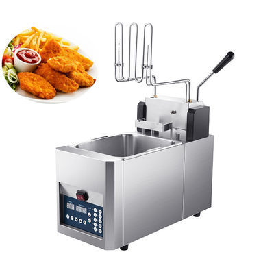 Friteuse commerciale en acier inoxydable à haute sécurité avec élévation automatique du panier