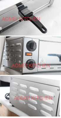 Cuisine commerciale Cuisinière électrique à pizza en acier inoxydable avec casserole 220V 1200W