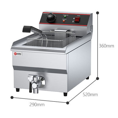 290x520x360 Friteuse électrique pour frire des aliments sains dans une cuisine commerciale