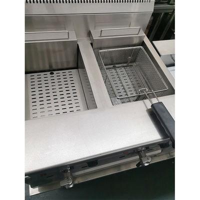 Friture à la fraise à double réservoir 18L électrique avec soupape de vidange d'huile