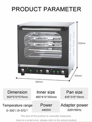 Appareils de cuisine commerciaux 35 kg four électrique à pain à multiples fonctions