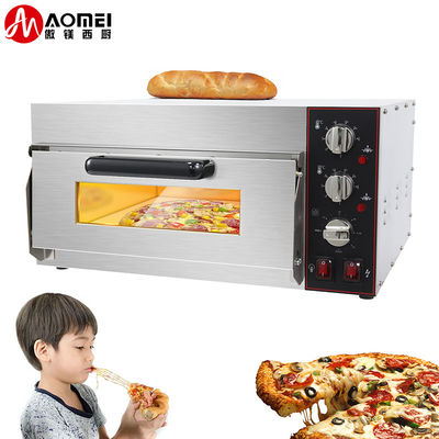 Appareils de cuisine à double couche de boulangerie Cuisinière électrique à pizza pour cuisine commerciale