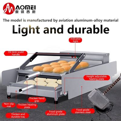 Matériau en alliage d'aluminium Machine de presse électrique pour hamburgers pour régulation mécanique du chronomètre