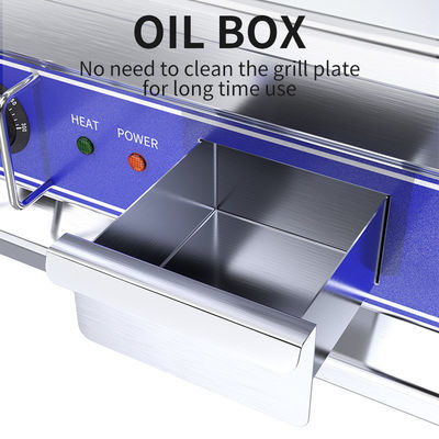Matériau antiadhésif en PTFE Grill électrique pour cuisine de restaurant commercial